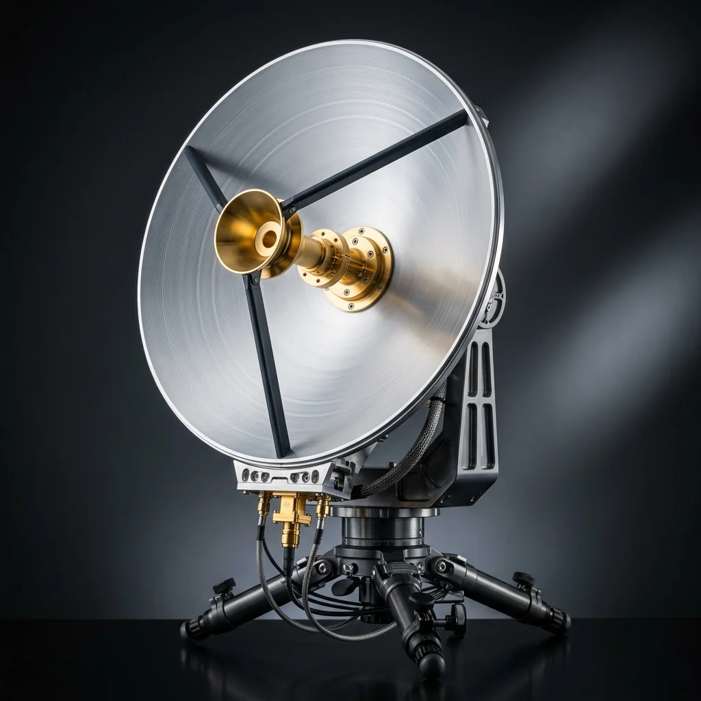 Antenna Systems: prime focus, Cassegrain, horn lens, and gain horns