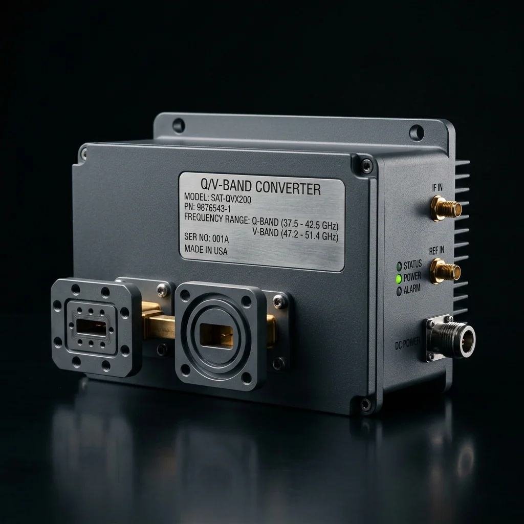 Frequency Converters: Q/V-band converters, LNBs, BUCs
